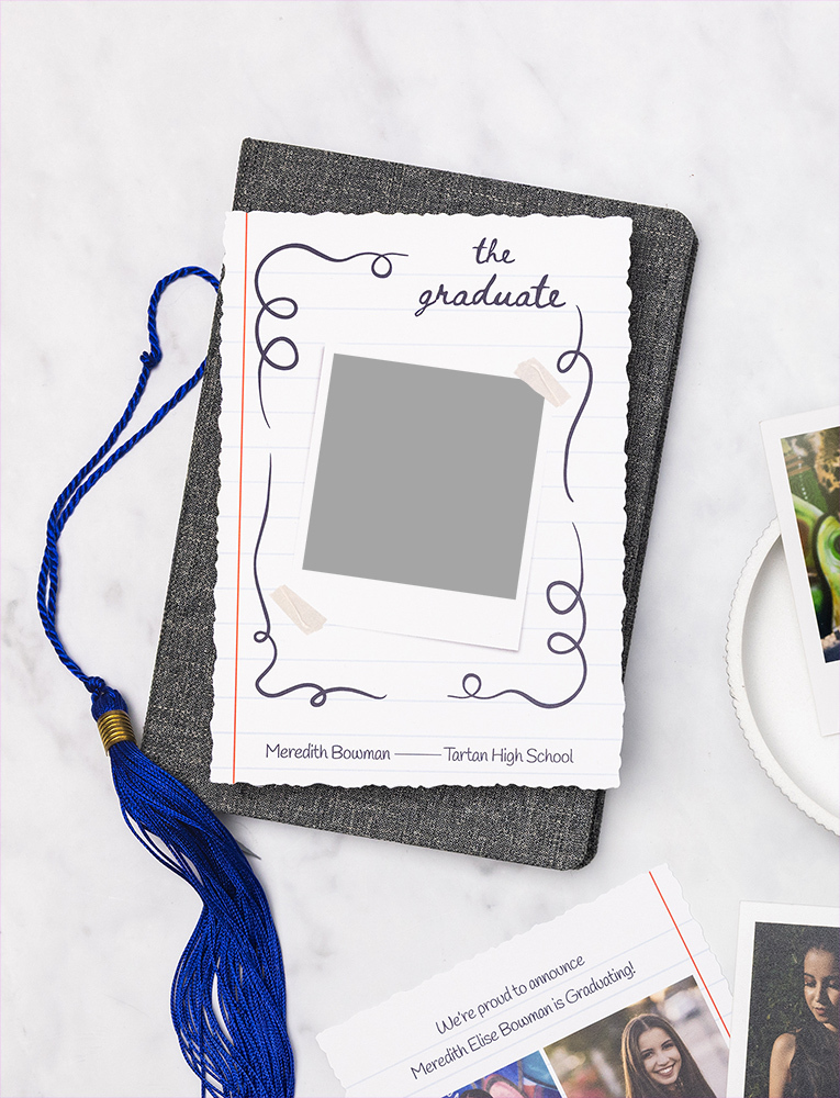WHCC Grad Cards Notebook Doodle Scene styled preview
