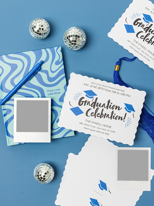 WHCC Senior Cards Graduation Celebration Party Card with Mini Snapshot Prints preview